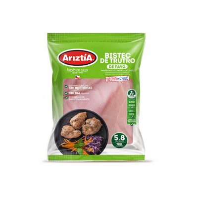Bistec de trutro de pavo 700gr, 5 a 8 unidades
