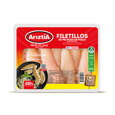 Filetillos de pechuga de pollo 830gr