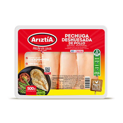 Pechuga deshuesada de pollo 500gr