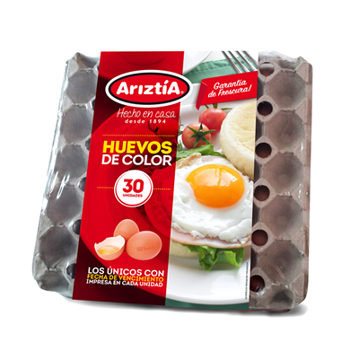 Huevos de color 30 unidades