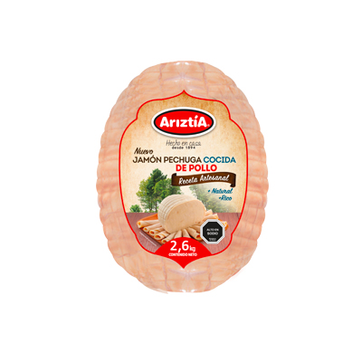 Jamón pechuga cocida de pollo 2,6 kg