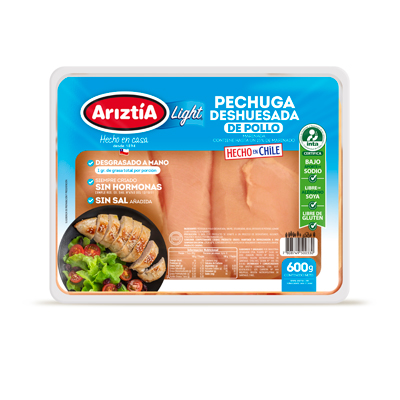 Pechuga deshuesada de pollo Ligtht 600gr