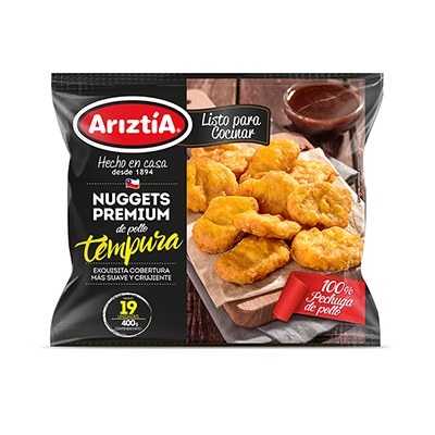Ariztía Nuggets premium tempura 400gr