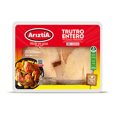 Trutro entero de pollo marinado Ariztía
